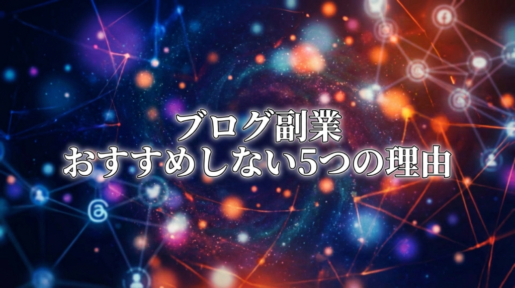 ブログ副業 おすすめしない5つの理由