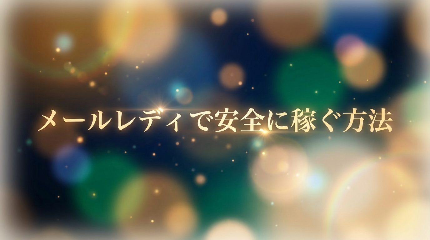 メールレディで安全に稼ぐ方法