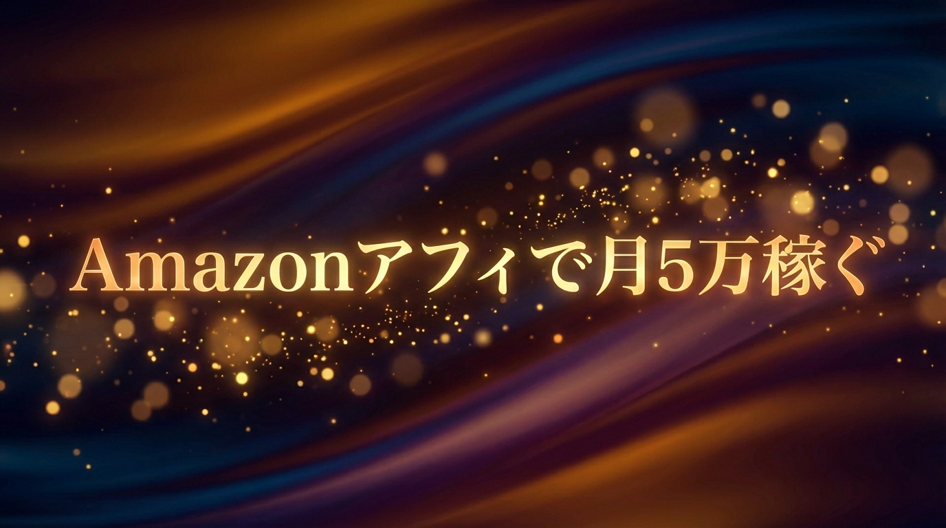 Amazonアフィで月5万稼ぐ