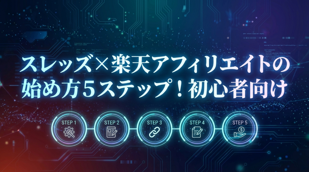 スレッズ×楽天アフィリエイトの始め方5ステップ！初心者向け
