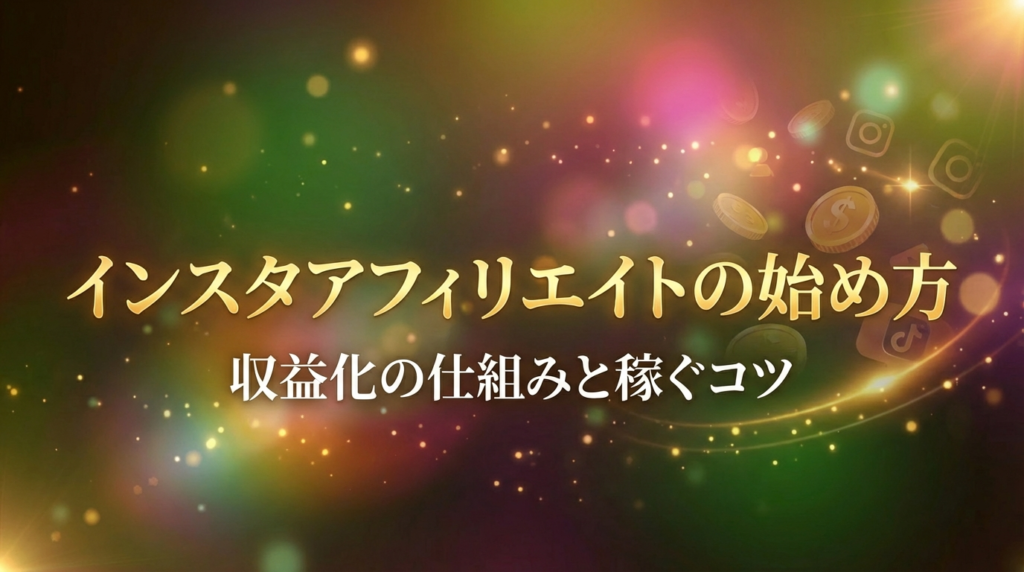 インスタアフィリエイトの始め方｜収益化の仕組みと稼ぐコツ