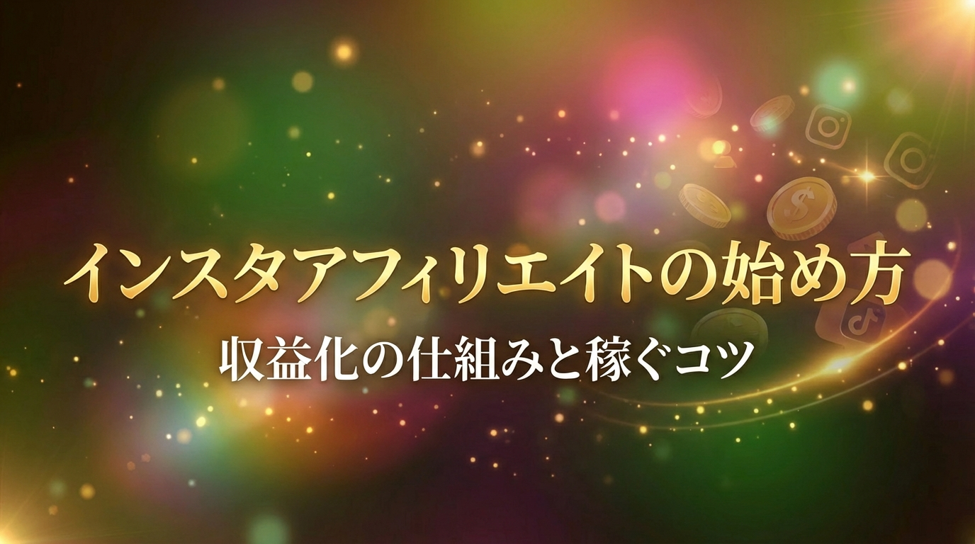 インスタアフィリエイトの始め方|収益化の仕組みと稼ぐコツ