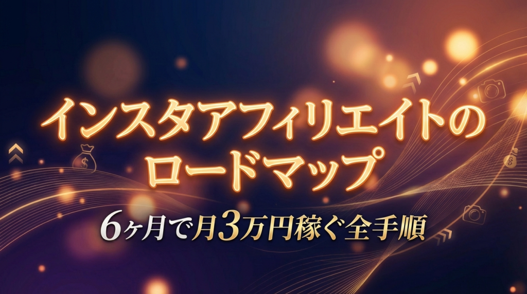 インスタアフィリエイトのロードマップ｜6ヶ月で月3万円稼ぐ全手順