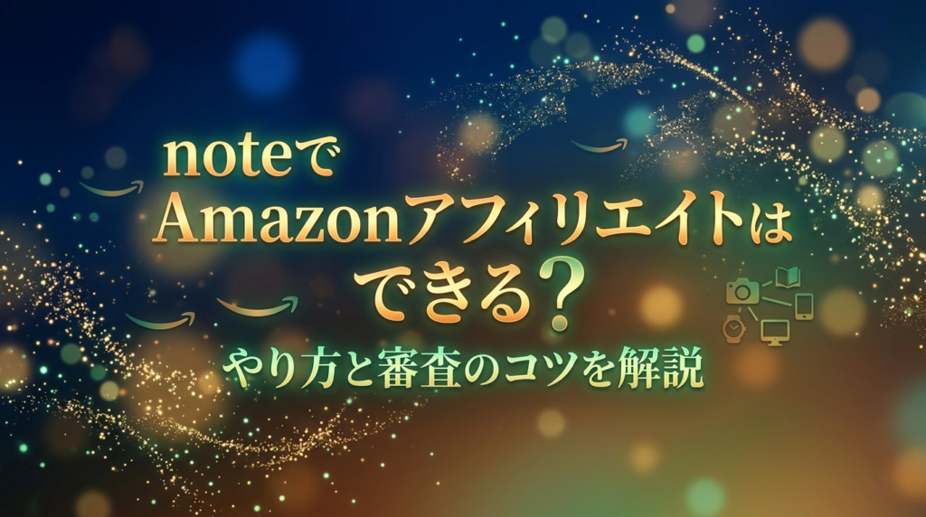 noteでAmazonアフィリエイトはできる？やり方と審査のコツを解説